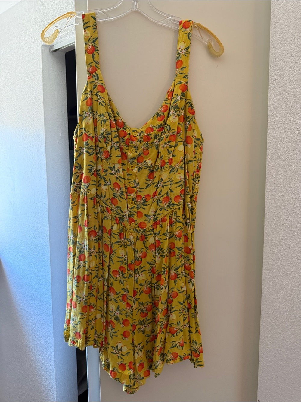 wild fable Yellow Fruit-Print Romper